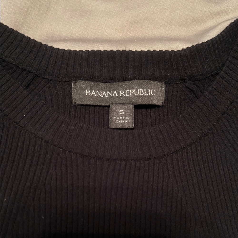 Express Black Ribbed Knit Top - Picture 5 of 5